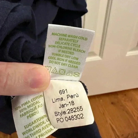 Lilly Pulitzer Lyra top navy blue size Small - Picture 5 of 8